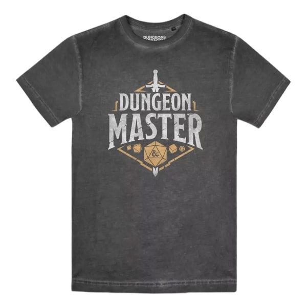 Dungeons & Dragons Herr Badge Washed T-Shirt XL Vintage Black Vintage Black XL