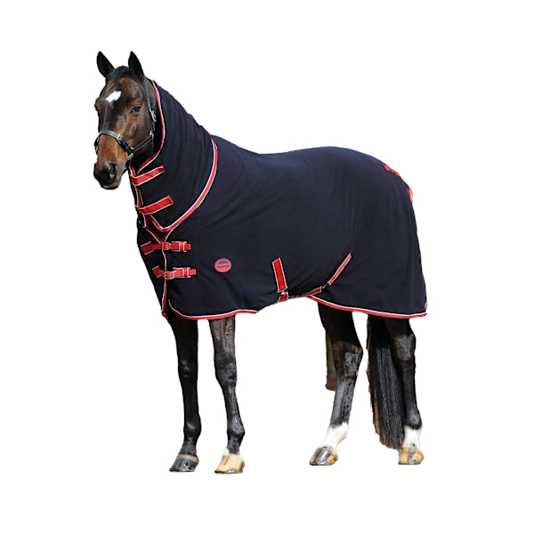 Weatherbeeta Cooler Combo Neck Fleece Hästtäcke 4´ 3 N Navy/Red/White 4´ 3