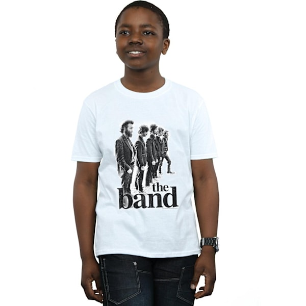 The Band Boys Line Up T-shirt 7-8 år Vit White 7-8 Years