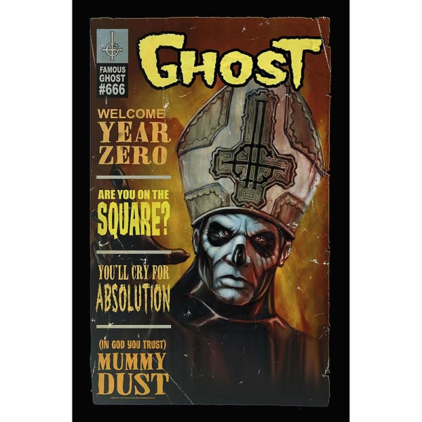 Ghost Magazine Textilaffisch One Size Svart/Brun/Gul Black/Brown/Yellow One Size