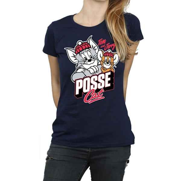 Tom And Jerry Dam/Dam Posse Cat Bomull T-shirt M Marinblå Navy Blue M