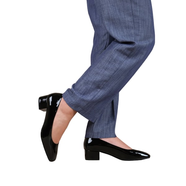 Where's That From Dam/Damer Seattle Bred Low Block Heel Cou Black 7 UK Wide