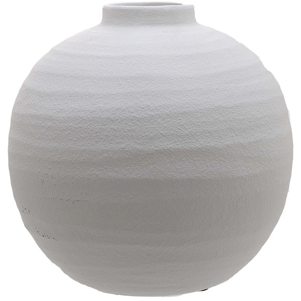 Hill Interiors Tiber Matt Vas 28cm x 28cm x 28cm Vit White 28cm x 28cm x 28cm