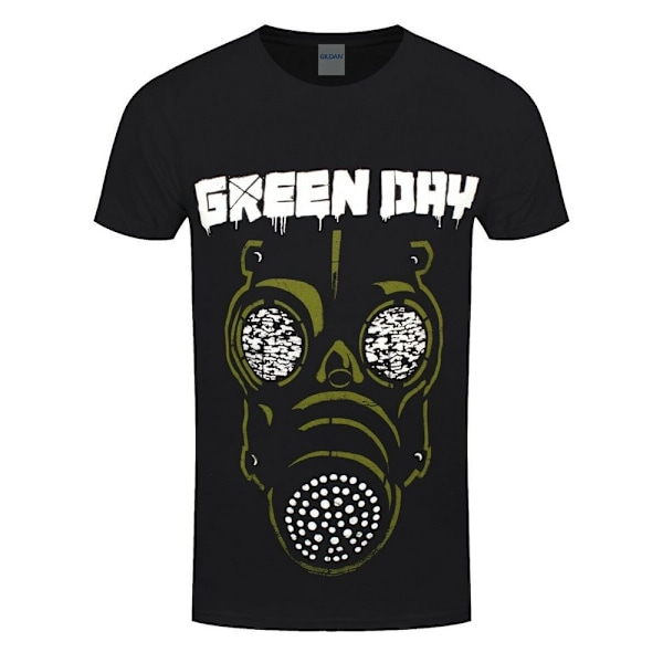 Green Day Unisex Vuxen Mask T-Shirt XXL Svart/Grön Black/Green XXL