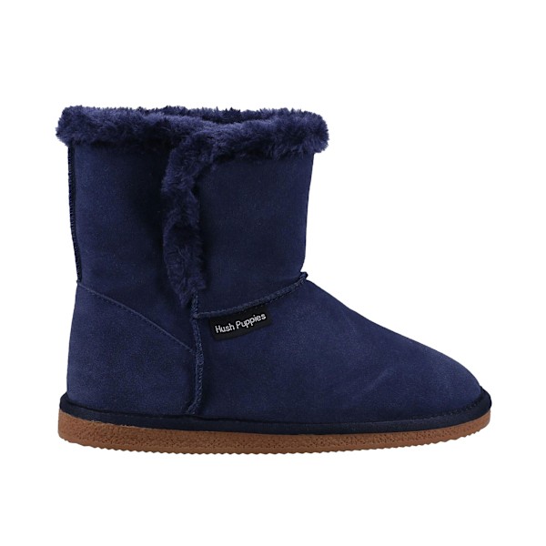 Hush Puppies Dam/Dam Ashleigh Mocka Slipper Boots 6 UK Na Navy 6 UK