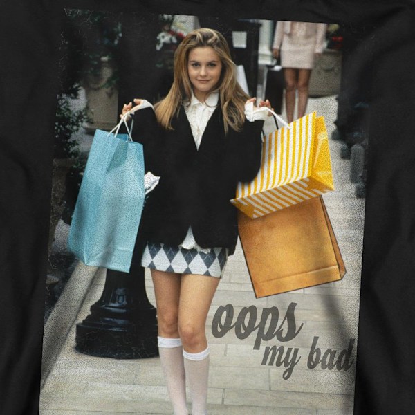 Clueless Unisex Vuxen Oops My Bad Sweatshirt L Svart Black L