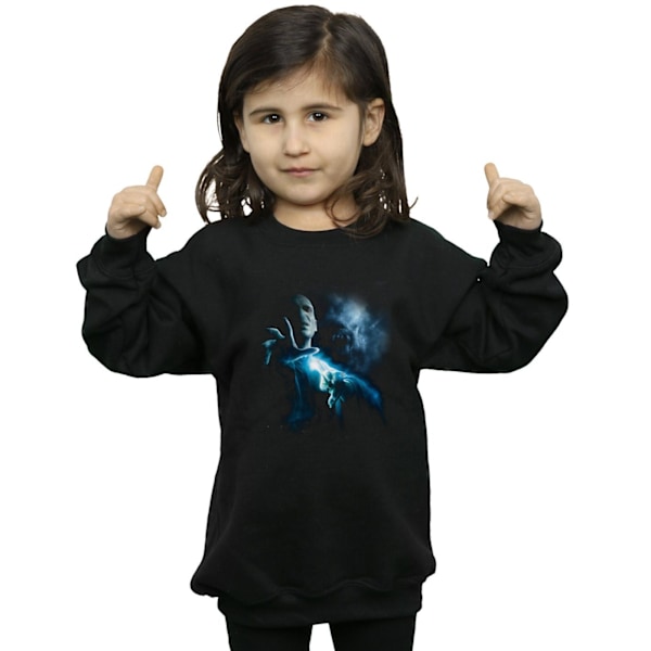 Harry Potter Flickor Voldemort Skugga Sweatshirt 9-11 År Svart Black 9-11 Years