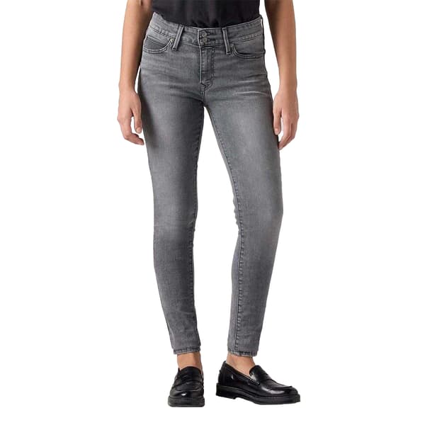 Levis Dam 711 Double Button Skinny Jeans 28S Ljusgrå Light Grey 28S