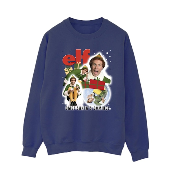 Elf Dam/Dam Buddy Collage Sweatshirt S Marinblå Navy Blue S