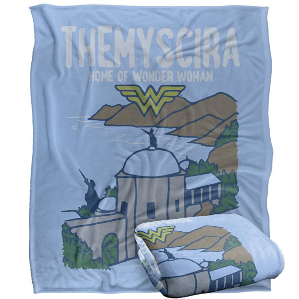 Wonder Woman Themyscira Filt En Storlek Flerfärgad Multicoloured One Size