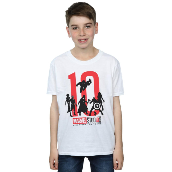 Marvel Studios Boys The First Ten Years T-shirt 5-6 Years White White 5-6 Years