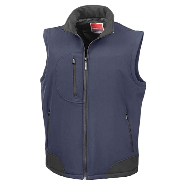 Result Herr Soft Shell Bodywarmer M Marinblå/Svart Navy/Black M