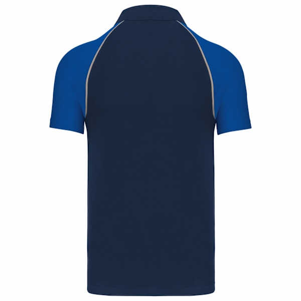 Kariban Herr Kontrast Pique Baseball Polo Shirt M Marinblå/Royal Blå Navy/Royal Blue M