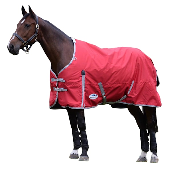 Weatherbeeta Comfitec Medium Classic Standard Neck Turnout Rug Red/Silver/Navy 4 ft 9