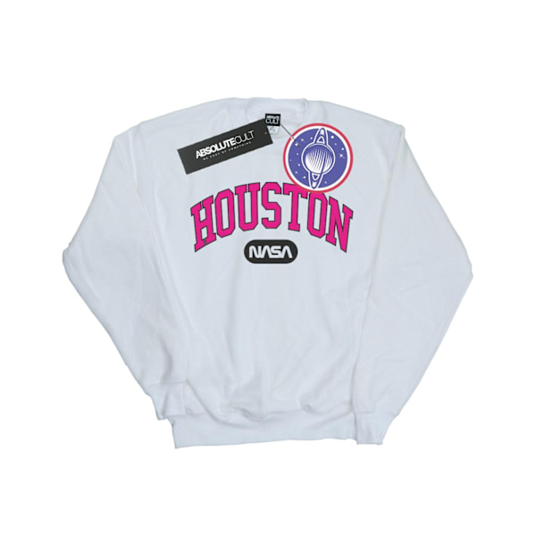 NASA Boys Houston Collegiate Sweatshirt 12-13 år Vit White 12-13 Years