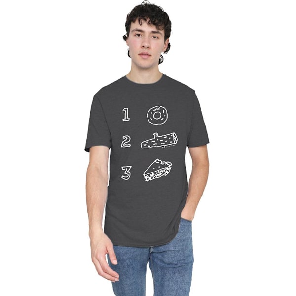 Twin Peaks Unisex Vuxen Paj Stockmunk T-Shirt S Kolgrå Charcoal S