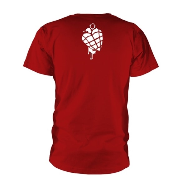 Green Day Unisex Vuxen American Idiot Heart Granate T-Shirt XL Red XL