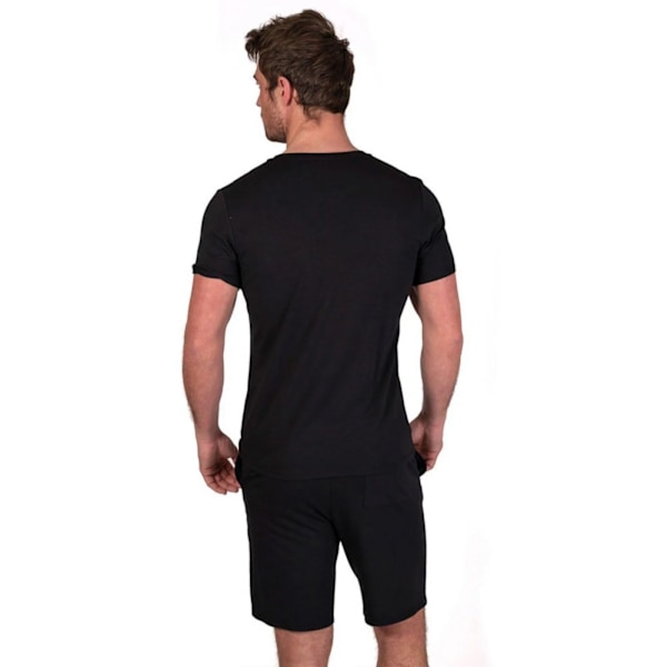 Light And Shade Herrarnas Klassiska V-Hals Pyjamas Set M Svart Black M