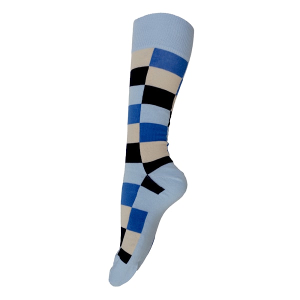 Hackett Mens Quad Block Crew Socks One Size Blue Blue One Size