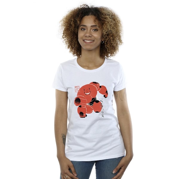 Disney Dam/Kvinnor Big Hero 6 Baymax Suite Pose Bomull T-Shir White M