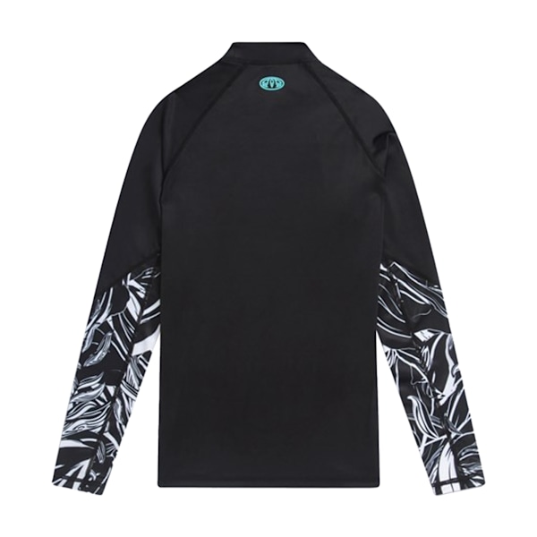 Animal Womens/Ladies Lillie Printed Rash Guard 8 UK Jet Black Jet Black 8 UK