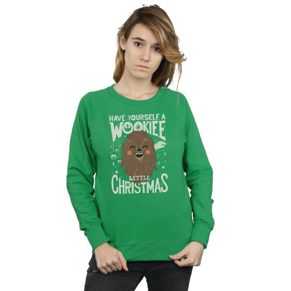 Star Wars Dam/Damer Wookiee Liten Jultröja XXL Irish Green XXL