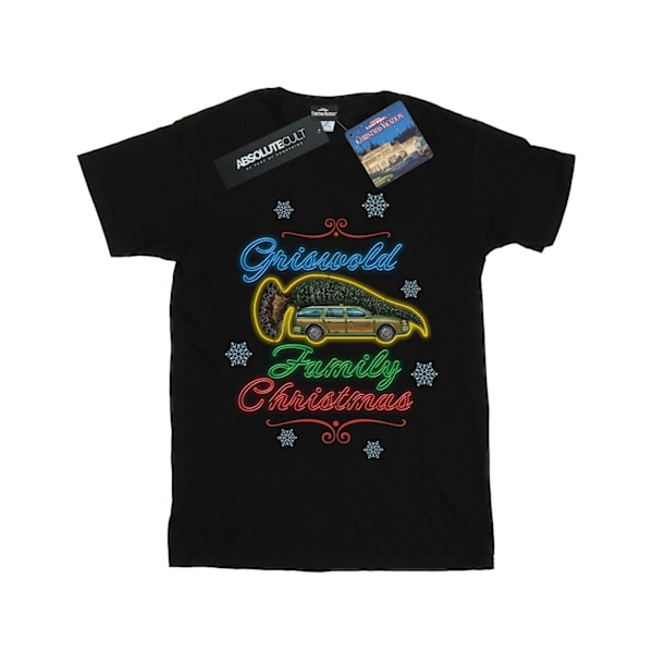 National Lampoon´s Christmas Vacation Dam/Damer Griswold Familj Jul Bomull Boyfriend T-Shirt 3XL Svart Black 3XL