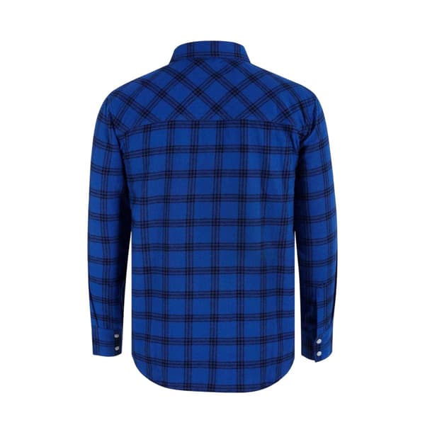 Lee Cooper Herr Rutig Långärmad Skjorta L Blå Blue L