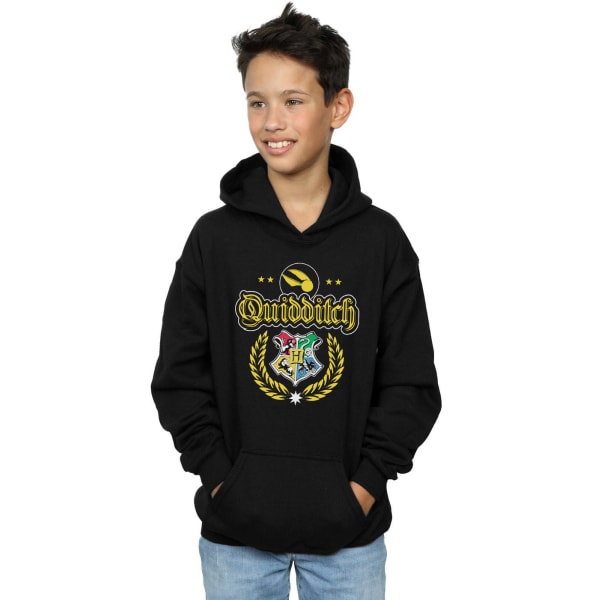 Harry Potter Boys Quidditch Crest Hoodie 12-13 Years Black Black 12-13 Years