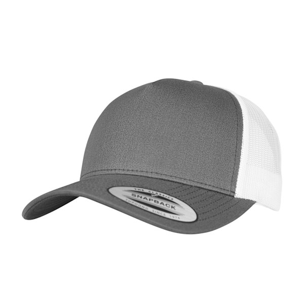Flexfit Unisex Adult Two Tone 5 Panel Trucker Cap One Size Char Charcoal/White One Size