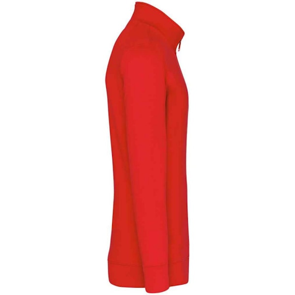 Kariban Herr Zip Neck Sweatshirt XS Röd Red XS