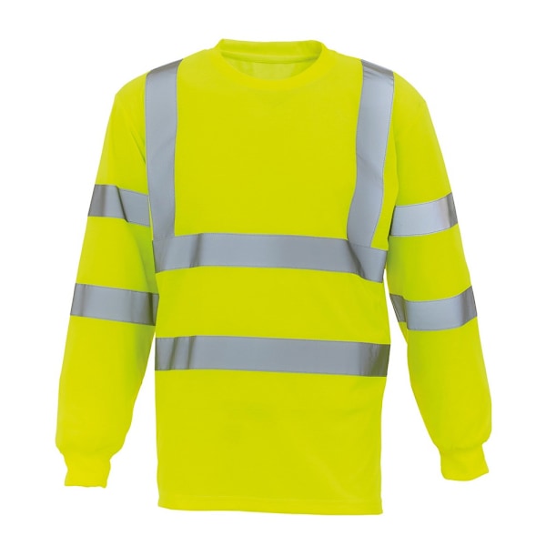 Yoko Unisex Vuxen Hög Synlighet Långärmad T-shirt M Gul Yellow M