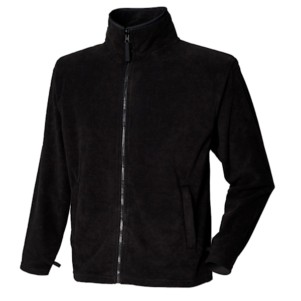 Henbury Herr Microfleece Anti-Pill Jacka XXL Svart Black XXL
