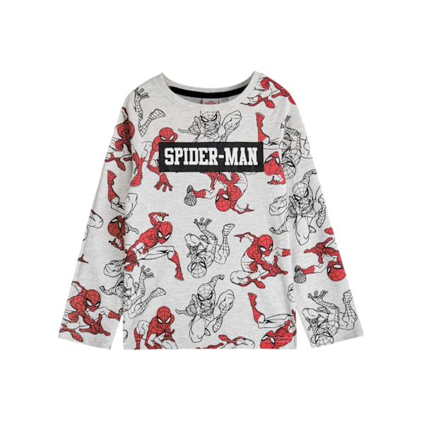 Spider-Man Boys All-Over Print Lång Pyjamas Set 2-3 År Grå/Röd Grey/Red 2-3 Years