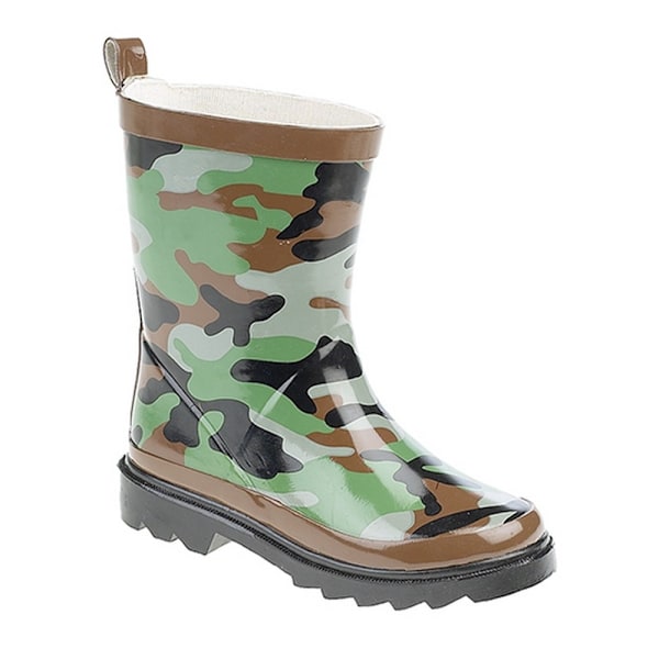 StormWells Barn/Barn Camouflage Tryck Stövlar 12 UK Gr Green/Brown/Black 12 UK
