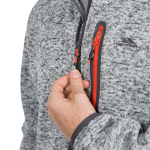 Trespass Bingham Fleecejacka för män XL Gråmelerad Grey Marl XL