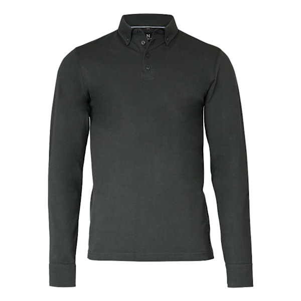 Nimbus herr Carlington Deluxe långärmad poloskjorta XL Charcoa Charcoal XL