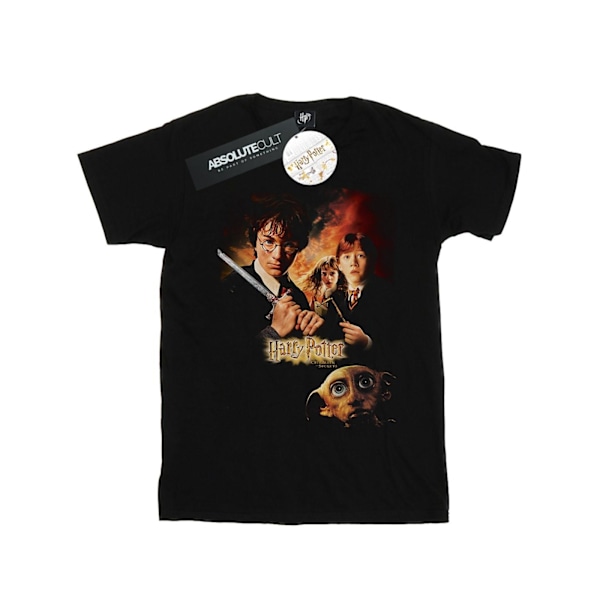 Harry Potter Pojkar Chamber Of Secrets Poster T-Shirt 7-8 År B Black 7-8 Years