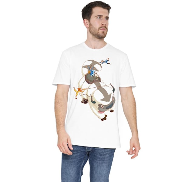 Avatar: The Last Airbender Herr Hang On Appa T-Shirt S Vit White S