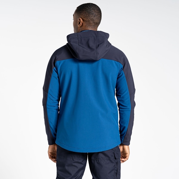 Craghoppers Expert Softshell Hooded Active Softshell Jack för män Poseidon Blue/Navy M