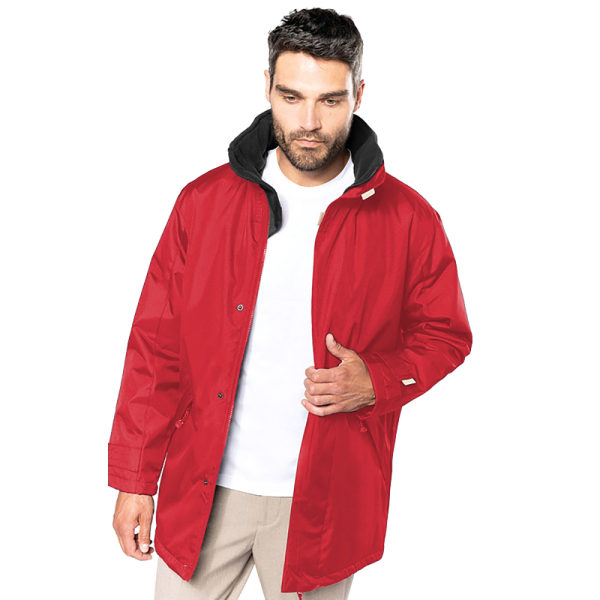 Kariban Mens Parka Performance Jacka M Röd/Svart Red/Black M