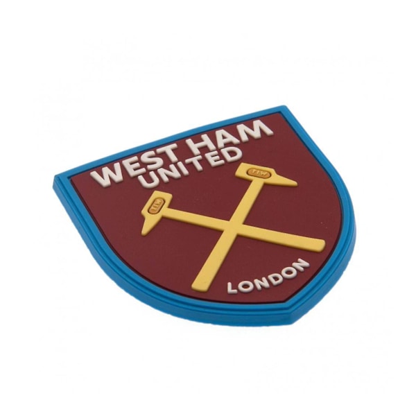 West Ham FC Officiell fotbollsklubbsvapen kylskåpsmagnet One Size Clar Claret/Blue One Size