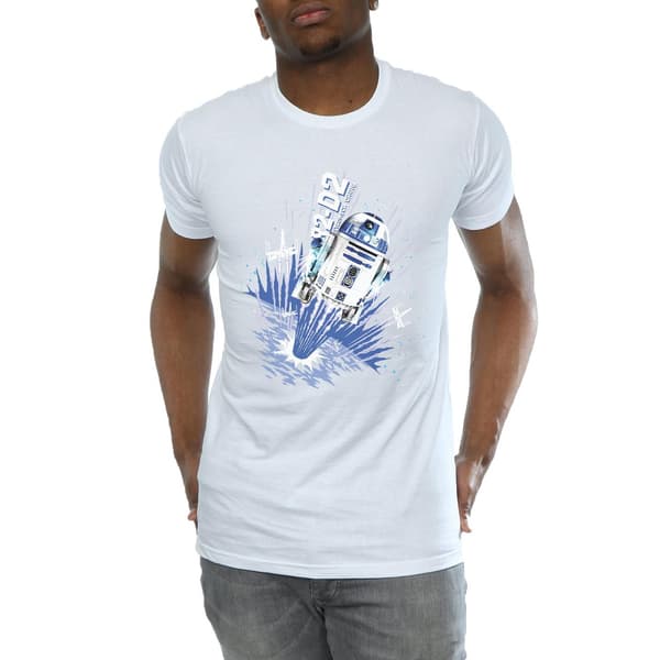 Star Wars Herr R2-D2 Blast Off T-Shirt S Vit White S