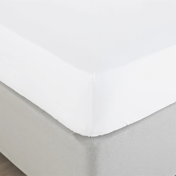 Paoletti Bamboo Fitted Bed Sheet Double White White Double