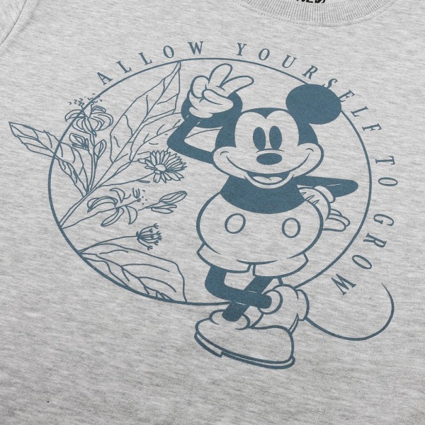 Disney Womens/Ladies Allow Yourself To Grow Mickey Mouse-tröja Grey Heather M