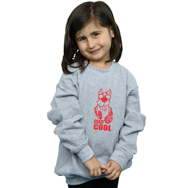 Scooby Doo Girls Crazy Cool Sweatshirt 5-6 år Sports Grey Sports Grey 5-6 Years