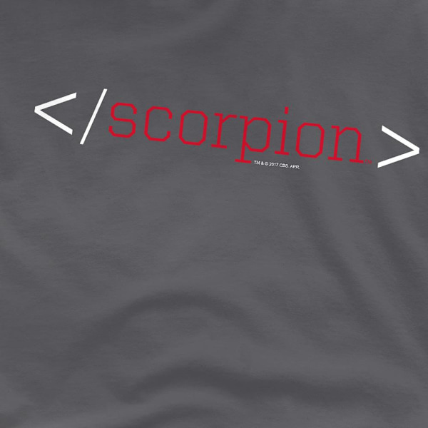Scorpion Herr Logo T-Shirt L Kolgrå Charcoal L
