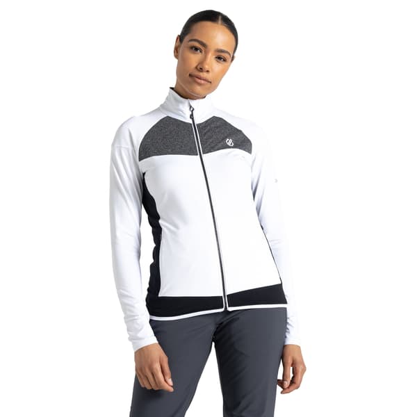 Dare 2B Dam Elation II Core Stretch Återvunnen Fleece 2 White/Black 20 UK