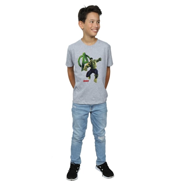 Hulk Boys Pose T-Shirt 7-8 år Sports Grey Sports Grey 7-8 Years
