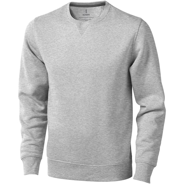 Elevate Mens Surrey Crew Neck Sweater XXS Grå Melange Grey Melange XXS